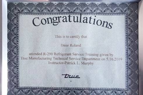 refrigerant service training certificate