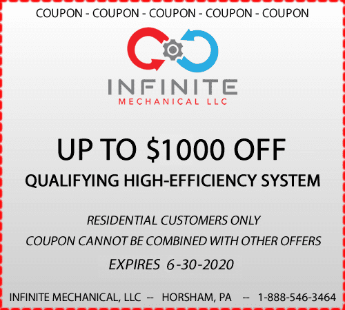 Financing Coupon In Horsham, PA for up to $1000 off qualifying high efficiency system