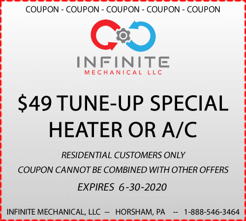 Financing Coupon In Horsham, PA for $49 tune up special heater or ac