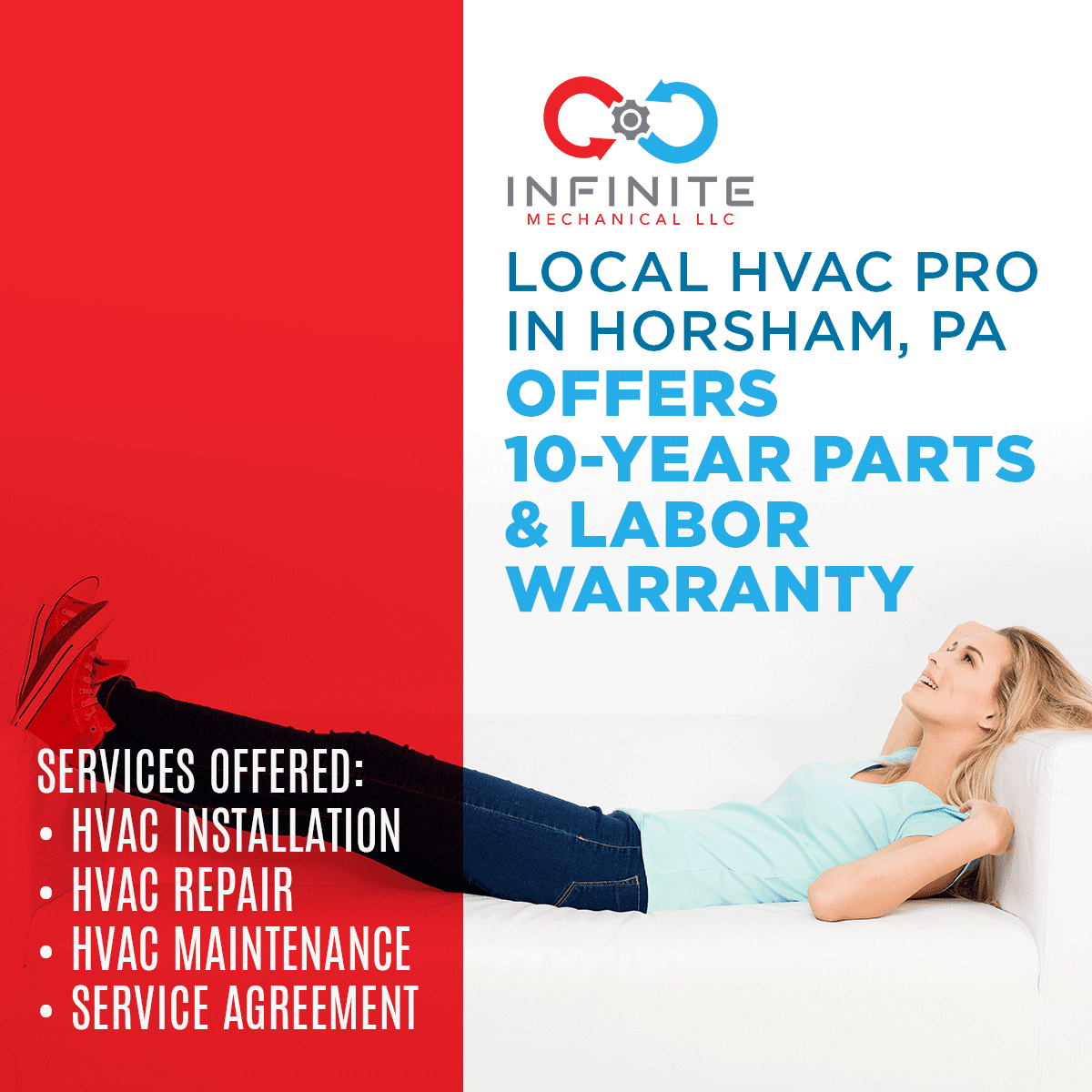 Local HVAC Pro in Horsham, PA Offers 10-Year Parts & Labor Warranty